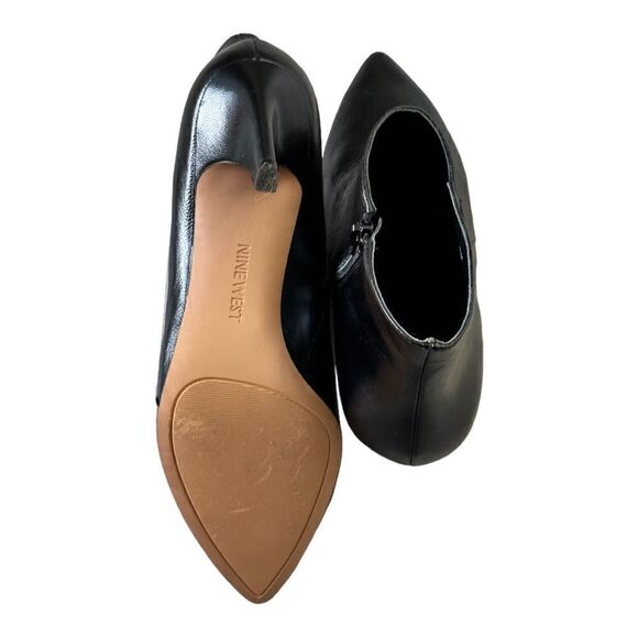 Nine West Women’s Jetlag Booties in the Size 9.5M in Black Leather - Picture 13 of 13